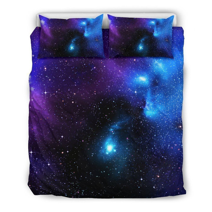 Dark Purple Blue Galaxy Space CL16100277MDB Bedding Sets