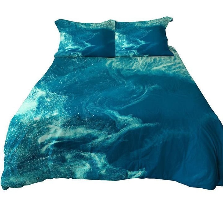 Teal Marble CLM1511438B Bedding Sets