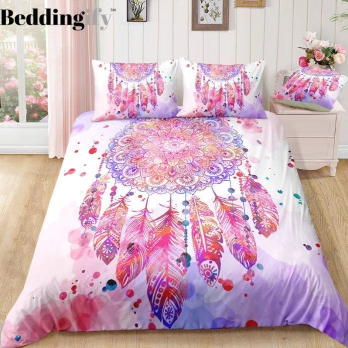 Pink Feather Dreamcatcher CLH1510177B Bedding Sets