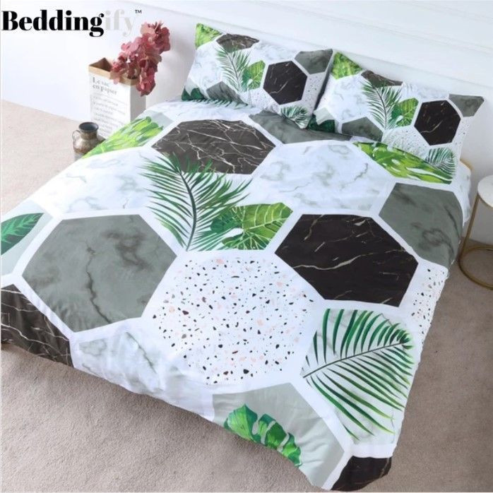 Tropical Green Palm CLH1510222B Bedding Sets