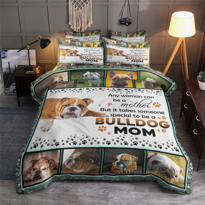 Bulldog Mom HN1401034B Bedding Sets