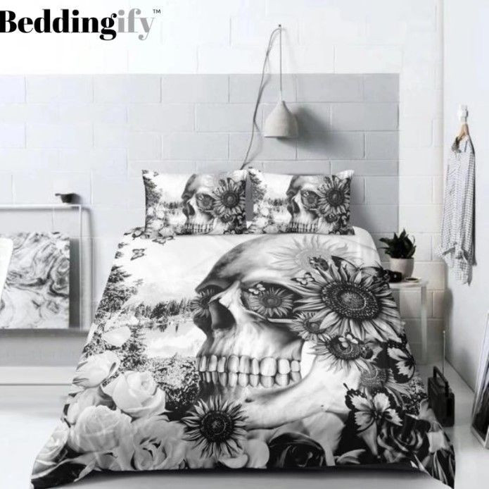 Skull Flower CLH1410327B Bedding Sets