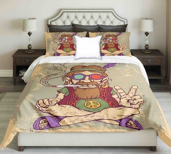Hippie Man V Peace Symbol CLT0910076T Bedding Sets