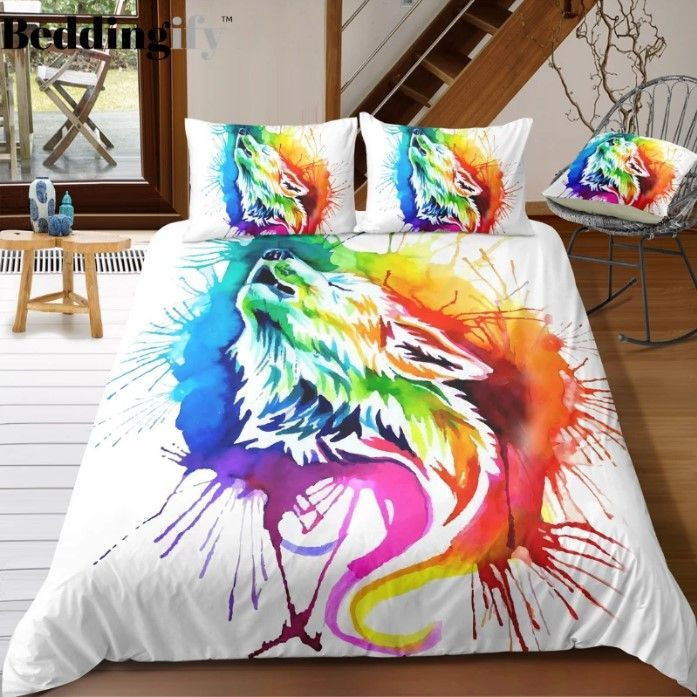 Colorful Howling Wolf CLH1410071B Bedding Sets