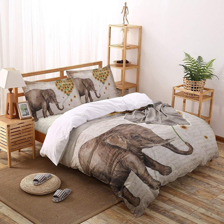 Elephant And Sunflowers CLG1601056B Bedding Sets