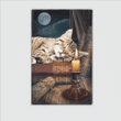Woonistore  Cat sleeping on the book Area Rug W030985