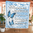 To My Wife I Love You - Blue Butterfly Quilt WQ080322212