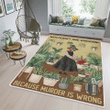 Woonistore  Witchcraft And Gardening Because Murder Is Wrong Area Rug, Rectangle Rug WN210322138