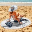 Raven Viking Round Beach Towel WRBT280319 59 inch Round Beach Blanket