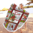 Northern Bird Round Beach Towel WRBT2803156 59 inch Round Beach Blanket