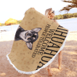 Chihuahua Welcome Round Beach Towel WRBT2803278 59 inch Round Beach Blanket