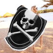 Skull Round Beach Towel WRBT2803605 59 inch Round Beach Blanket