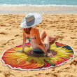 Sunflower Round Beach Towel WRBT290317