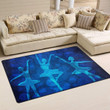 Ballet Dancers On Blue Print Floor CLG1610014R Rug