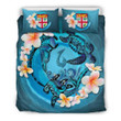 Fiji Blue Plumeria Animal Tattoo Bedding Set IYE