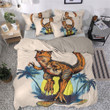 Dinosaurs Cotton Bed Sheets Spread Comforter Duvet Cover Bedding Set IYT