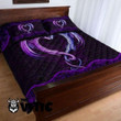 Loving Dragon Blue Purple Bedding Set XXEP