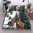 Deer Twin Queen King Cotton Bed Sheets Spread Comforter Duvet Cover Bedding Set IYR