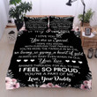 To My Daughter I Feel So Proud Bedding Set IYC