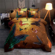 Butterfly Cotton Bed Sheets Spread Comforter Duvet Cover Bedding Set IYH