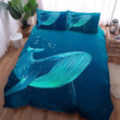 Whale Cotton Bed Sheets Spread Comforter Duvet Cover Bedding Set IYX