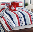 Nautical Red White Blue Stripe CLA0510319B Bedding Sets