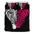 Zebra Black Pink Heat Shap CL05111134MDB Bedding Sets