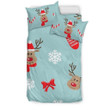 Christmas Deers Bedding Set with Candy Canes