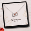 Mom Happy Birthday Gift Happy Birthday Special Birthday Gift For Her - Mother Two Hearts Necklace 0921