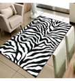 Black White Zebra Animal Fur CLA17121394R Rug