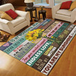 Sunflower Family To My Wonderful Mom Love Your Daughter CL16110929MDR Rug