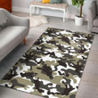 Brown And White Camouflage CL17100166MDR Rug