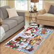 Holiday Gingerbread Cookie Bulldog Dogs CLA17120943R Rug