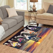 Family Sunset Portrait American Staffordshire Dogs CLA17121154R Rug
