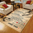 Dinosaur Family To My Daughter Love From Dad CL16110184MDR Rug