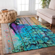 Peacock Painted On The Wood DN1101345R Rug