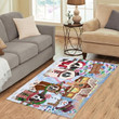 Holiday Gingerbread Cookie St. Bernard Dogs CLA17120895R Rug