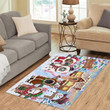Holiday Gingerbread Cookie Pitbull Dogs CLA17120915R Rug