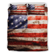 Old Wrinkled American Flag Patriotic Bedding Set