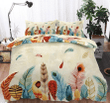 Colorful Feather Bedding Set
