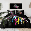 Black Zebra Bedding Set
