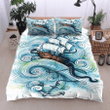 Wave And Boat And Octopus Bedding Set