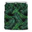 Night Tropical Palm Leaves Bedding Set