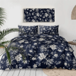Blue Floral Bedding Set