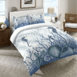 Seahorse Cotton Bed Sheets Spread Comforter Duvet Cover Bedding Set