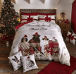 Christmas Cotton Bed Sheets Spread Comforter Duvet Cover Bedding Set