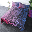 Black Blue Red Mandala Bedding Set