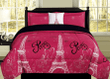 Pink Paris Bedding Set