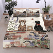 Cats On Wall Bedding Set