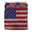Grunge American Flag Patriotic Bedding Set